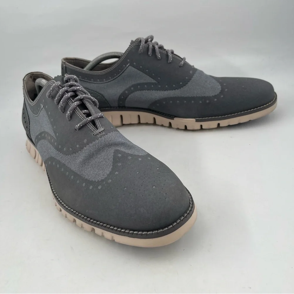Cole Haan Men’s Zerogrand Embrostitch - SZ 12 M - Blue Wingtip Oxford Sneaker